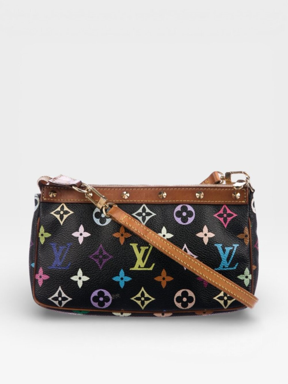 Louis Vuitton Vintage Multicolore Multicolor Monogram Pochette Accessoires Black - Picture 2 of 15